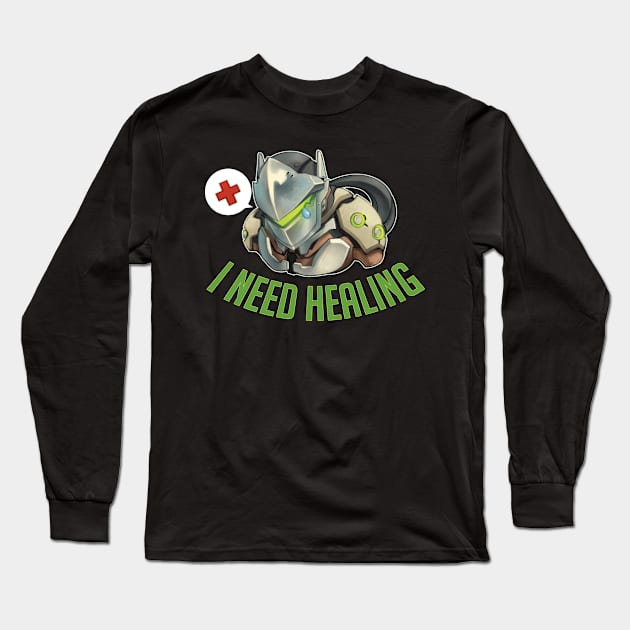 Need Healing Long Sleeve T-Shirt by TatertotsArt
